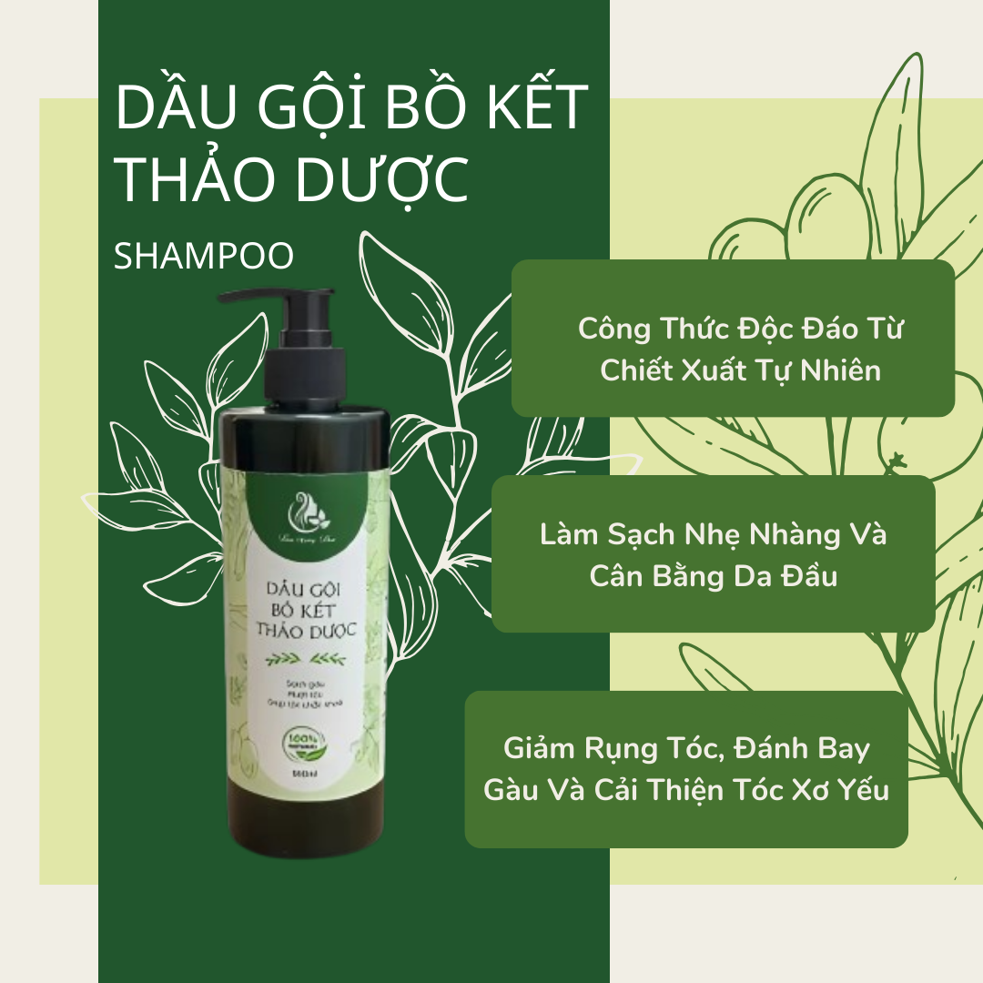 dầu gội bồ kết thảo dược